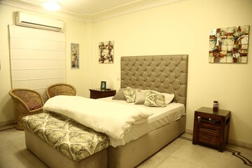 Bedroom in 4 BHK Builder Floor at Geetanjali Enclave – for Rent
