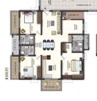 3 BHK Apartment For Resale in Lansum El Dorado Narsingi Hyderabad  8056118