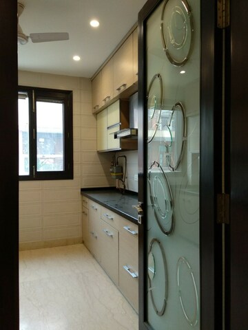 Kitchen in 3 BHK Builder Floor at Shivalik Colony – for Rent
