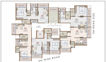 Floor Plan in 1 BHK Apartment at Karanjade – for Sale