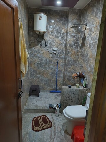 Bathroom in 1 BHK Builder Floor at Nidhi Exclusive Floors, Mehrauli – for Rent
