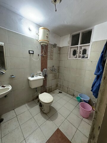 Bathroom in 3 BHK Apartment at Mittals Rishi Apartments Chandigarh, Ambala Highway – for Rent