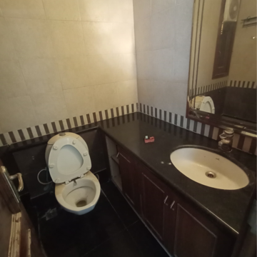 Bathroom in 3 BHK Builder Floor at Greater Kailash I – for Rent