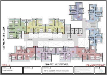 Floor Plan in 2 BHK Apartment at Khanda Colony – for Sale