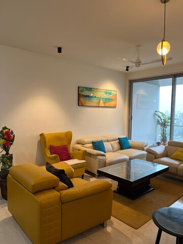 Living Room in 3 BHK Apartment at Oberoi Maxima, Andheri East – for Rent