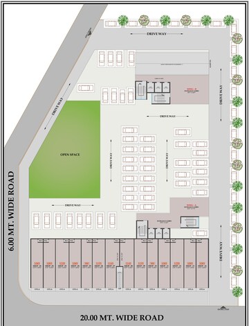 Floor Plan in 3 BHK Apartment at New Panvel Sector 17 – for Sale