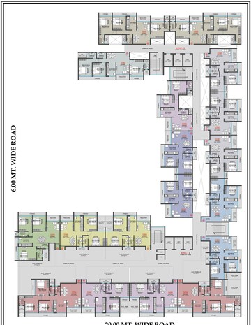 Floor Plan in 3 BHK Apartment at New Panvel Sector 17 – for Sale