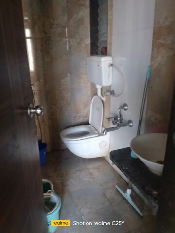 Bathroom in 1 BHK Apartment at Veena Dynasty, Vasai East – for Rent