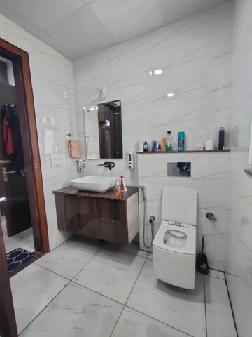 Bathroom in 2 BHK Builder Floor at Freedom Fighters Enclave – for Rent
