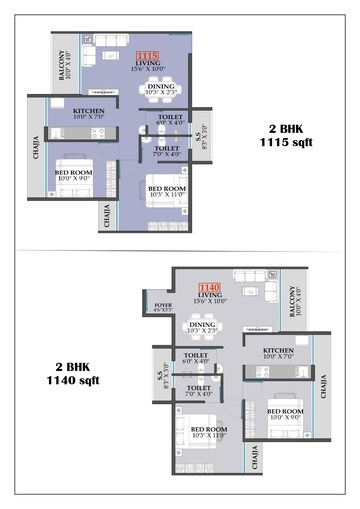 Floor Plan in 3 BHK Apartment at Khanda Colony – for Sale