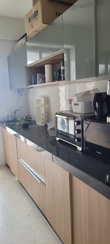 Kitchen in 2.5 BHK Apartment at Ekta Tripolis, Goregaon West – for Rent