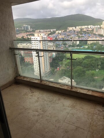 Balcony in 3 BHK Apartment at DB Orchid Woods, Goregaon East – for Rent