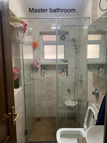 Bathroom in 3 BHK Apartment at Adityavardhan Apartment, Powai – for Rent