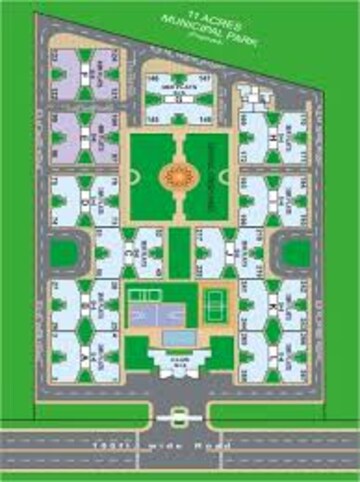 Master Plan in 3 BHK Apartment at Dhakoli Village – for Sale