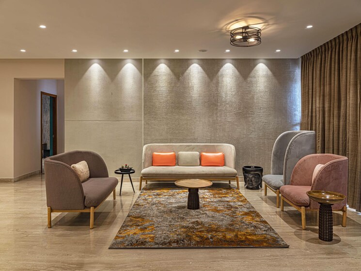 Living Room, dsk-sundarban 2 Bedroom 980 Sq.Ft. Apartment In Hadapsar Pune 8057416