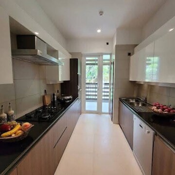 Kitchen in 3 BHK Apartment at Godrej Meridien, Mohammad Heri Village – for Rent