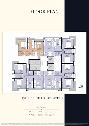 Floor Plan in 2 BHK Apartment at DPS Sanctum, Dahisar – for Sale