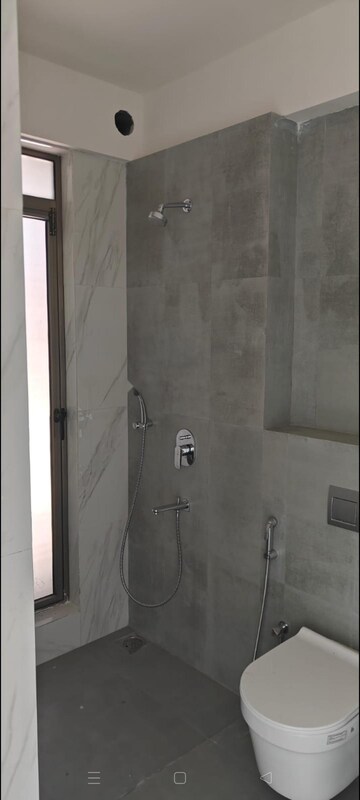 Bathroom in 3 BHK Apartment at Rajesh Raj Infinia, Malad West – for Rent