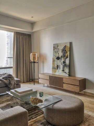 Living Room in 3 BHK Apartment at Lodha The Park, Worli – for Rent