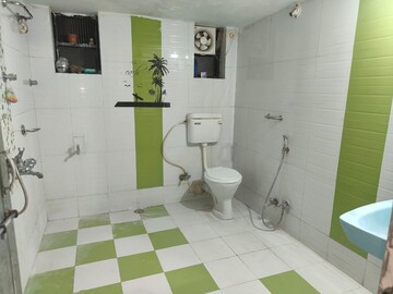 Bathroom in 2 BHK Apartment at Saarrthi Siddhi, Sahakar Nagar – for Rent
