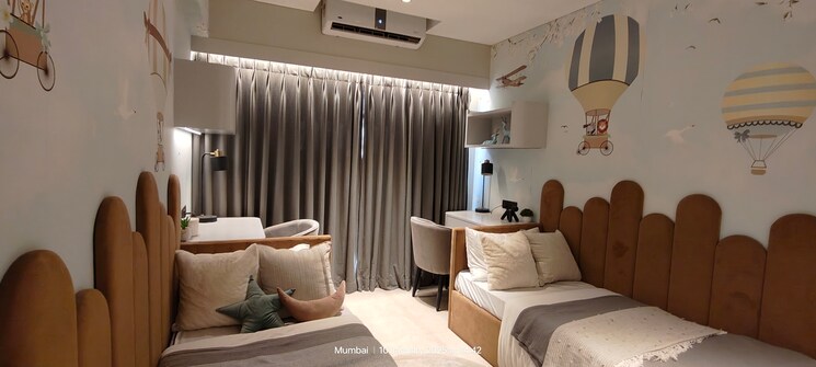 Master Bedroom, kalpataru-elitus 3 Bedroom 1022 Sq.Ft. Apartment In Mulund West Mumbai 8058235