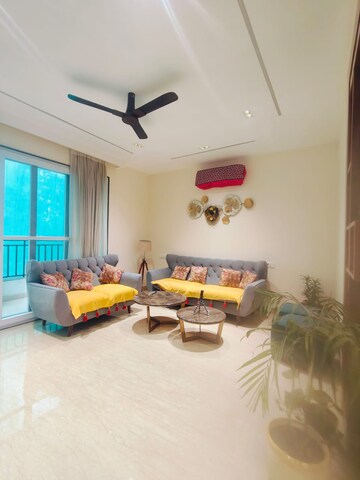 Living Room in 3 BHK Builder Floor at Ocus Quantum, Sector 51 – for Rent