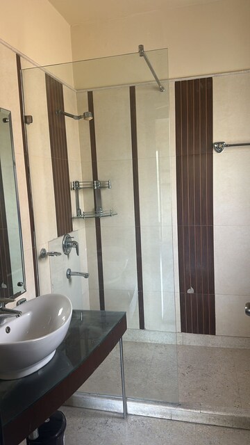 Bathroom in 4 BHK Apartment at Anand Lok – for Rent