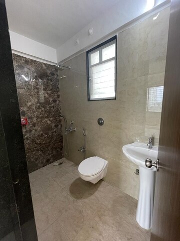 Bathroom in 2.5 BHK Apartment at Vardhaman Palm Rose, Punawale – for Rent