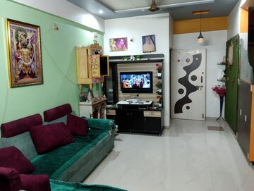 Living Room in 2 BHK Apartment at Dharmadev Swaminarayan Park 4, Vasna – for Rent