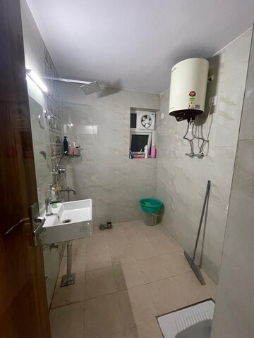 Bathroom in 3 BHK Apartment at Vasant Kunj – for Rent