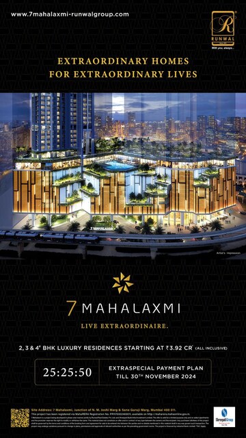2 BHK Builder Floor For Sale in Runwal 7 Mahalaxmi, Mahalaxmi