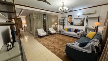 Living Room in 4 BHK Apartment at Malcha Marg – for Rent