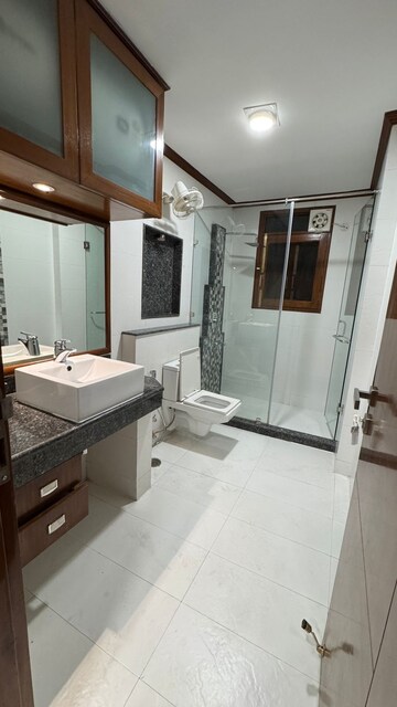 Attached Bathroom in 4 BHK Apartment at Malcha Marg – for Rent