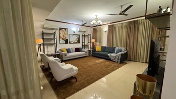Living Room in 4 BHK Apartment at Malcha Marg – for Rent