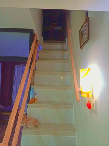 Staircase in 3.5 BHK Apartment at Om Srishti, Kharghar – for Rent