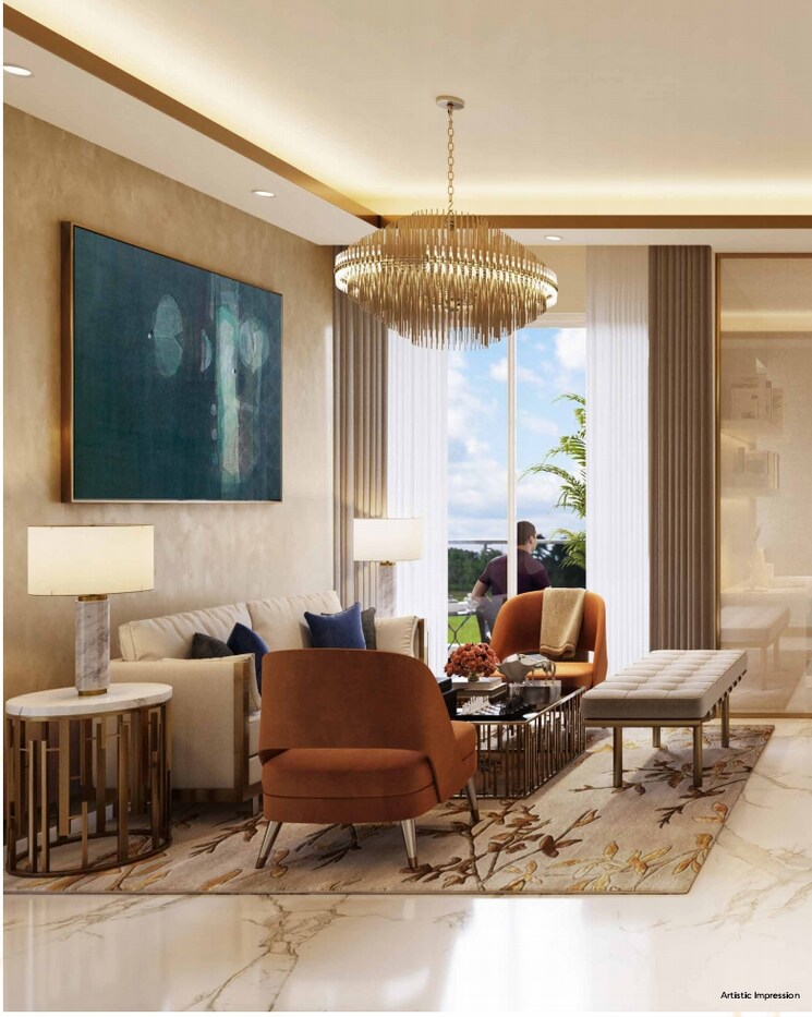 Living Room, m3m-capital 3 Bedroom 1665 Sq.Ft. Apartment In Sector 113 Gurgaon 8059032