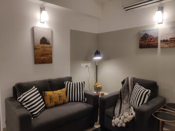 Living Room in 1 BHK Apartment at Oxirich Square One, Indrapuram – for Sale