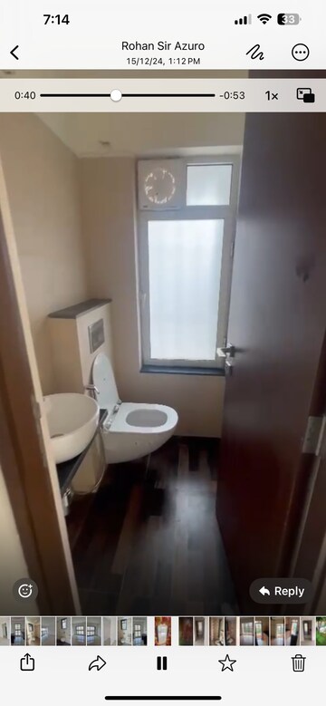 Bathroom in 2 BHK Apartment at Omkar Signet, Malad East – for Rent