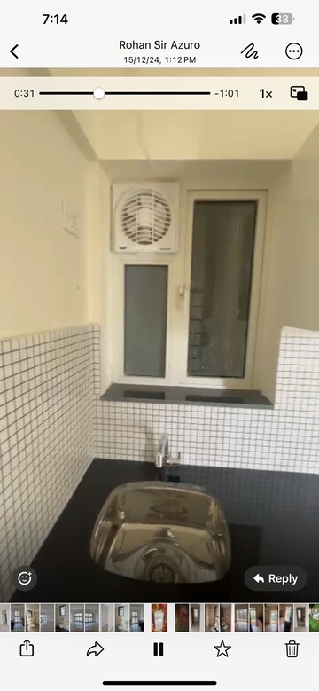 Kitchen in 2 BHK Apartment at Omkar Signet, Malad East – for Rent