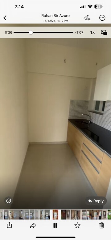 Kitchen in 2 BHK Apartment at Omkar Signet, Malad East – for Rent
