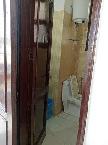 Bathroom in 2 BHK Apartment at Dhakoli Village – for Rent