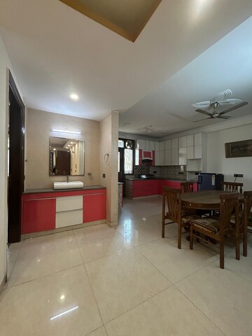 Living Room in 3 BHK Apartment at Freedom Fighters Enclave – for Rent