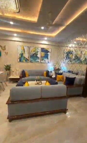 Living Room in 3 BHK Builder Floor at Dwarika Raj Garden City, Raj Nagar Extension – for Sale