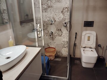 Bathroom in 4 BHK Builder Floor at DLF Queens Court, Greater Kailash ii – for Rent
