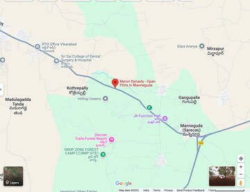 Plot – Map Location View at Manneguda - for Sale