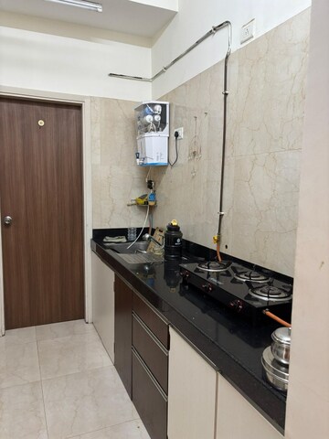 Kitchen in 2 BHK Apartment at L&T Crescent Bay T2, Parel – for Rent