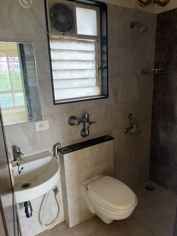 Bathroom in 2 BHK Apartment at Nyati Environ, Tingre Nagar – for Rent