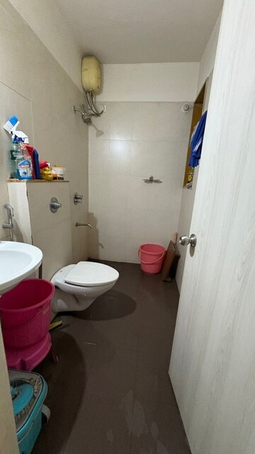 Bathroom in 2 BHK Apartment at Lodha Downtown, Dombivli East – for Rent