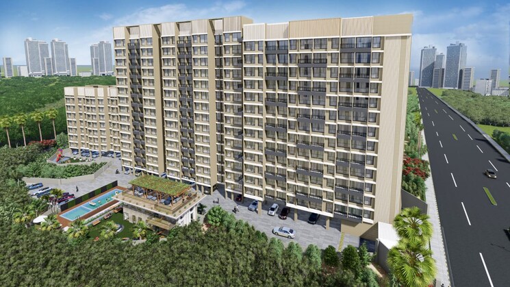 Exterior View, balaji-the-ambience 2 Bedroom 589 Sq.Ft. Apartment In Taloja Navi Mumbai 8059663