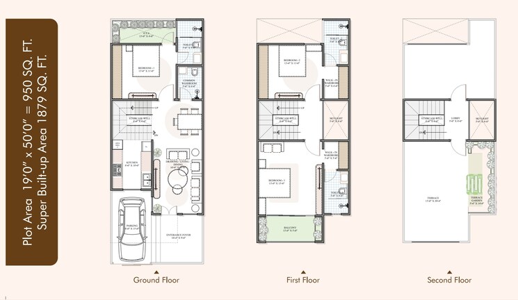 Floor Plan, kolar road 3.5 Bedroom 1850 Sq.Ft. Villa In Kolar Road Bhopal 8059864